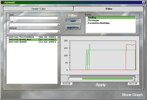 Auswahl Onlinekurven
